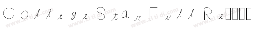 College Star Full Re字体转换